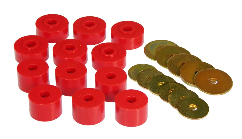 Prothane 4-104, 79-87 Datsun D50 Body Mount - Red