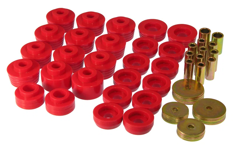 Prothane 7-132, 78-88 GM Various Body Mount Kit - Red