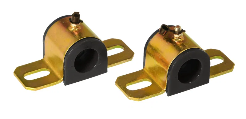 Prothane 19-1177-BL, Universal Greasable Sway Bar Bushings - 1in - Type B Bracket - Black