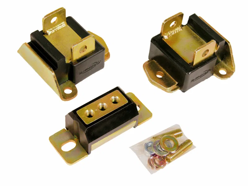 Prothane 7-1902-BL, GM Motor & Trans Mount Kit - Black for Chevrolet