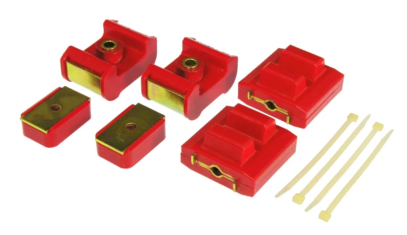Prothane 7-1904, GM Motor & Trans Mount Kit - Red for Chevrolet