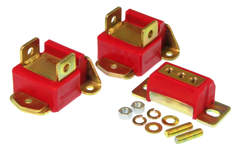 Prothane 7-1902, GM Motor & Trans Mount Kit - Red for Chevrolet