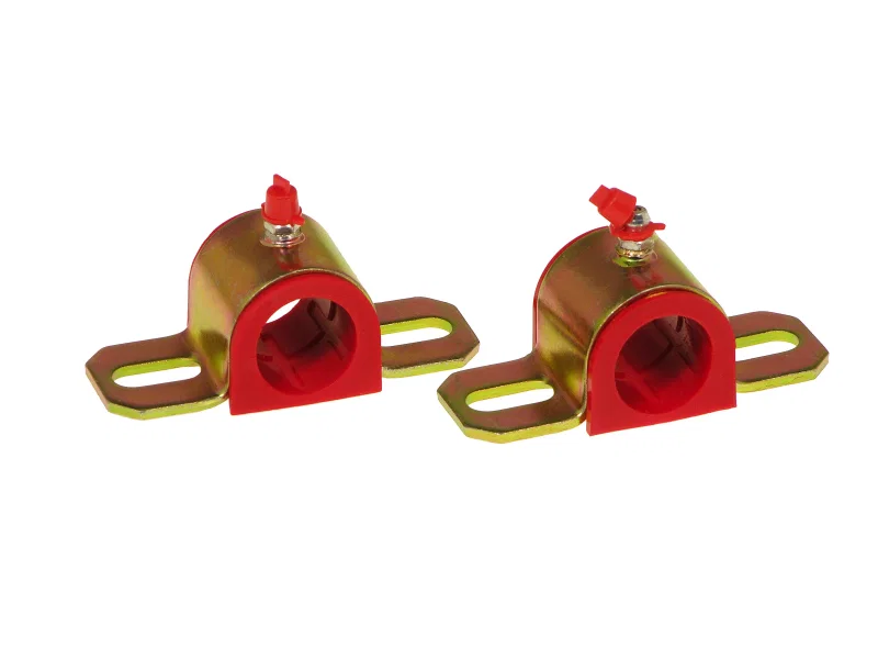 Prothane 19-1158, Universal Greasable Sway Bar Bushings - 1in - Type A Bracket - Red