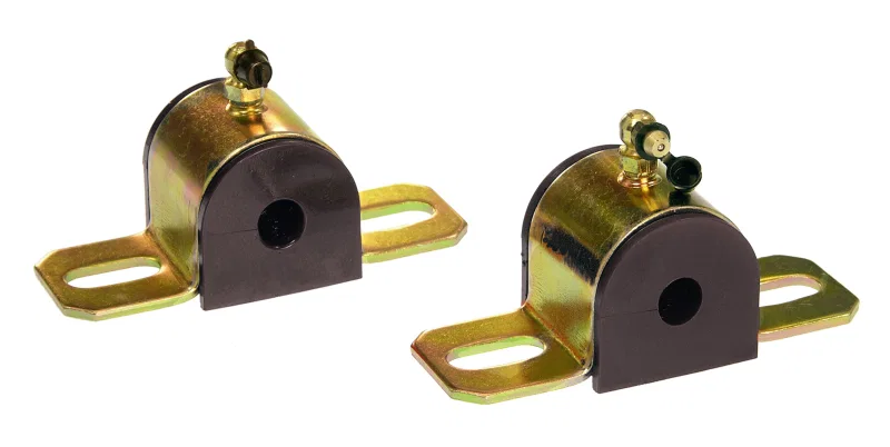 Prothane 19-1201-BL, Universal 90 Deg Greasable Sway Bar Bushings - 1/2in - Type B Bracket - Black