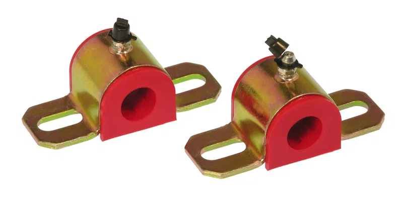 Prothane 19-1161, Universal Greasable Sway Bar Bushings - 18MM - Type A Bracket - Red