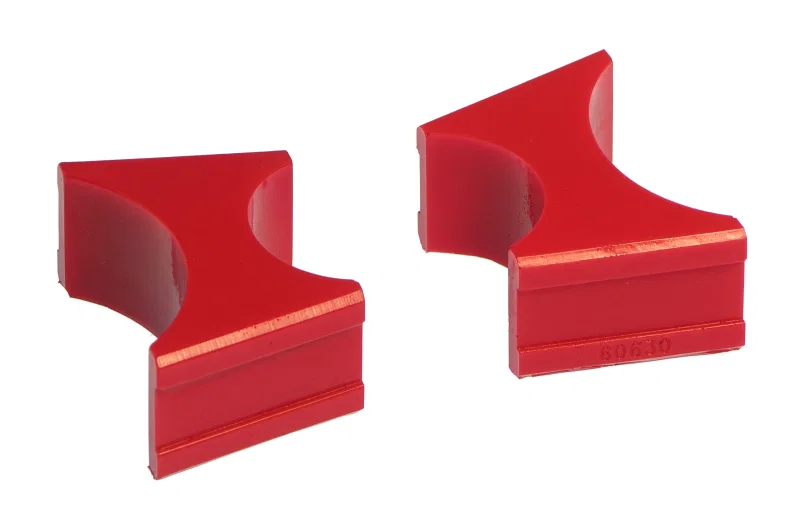 Prothane 19-1719, Universal Shock Reservoir Mounts - 1.5/2.5 Diameter - Red