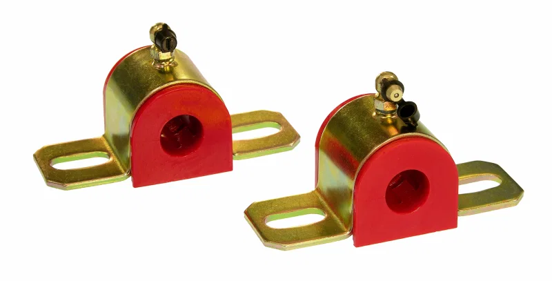 Prothane 19-1205, Universal 90 Deg Greasable Sway Bar Bushings - 3/4in - Type B Bracket - Red