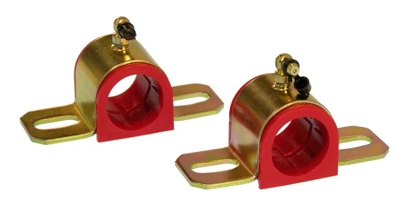Prothane 19-1212, Universal 90 Deg Greasable Sway Bar Bushings - 1 5/16in - Type B Bracket - Red