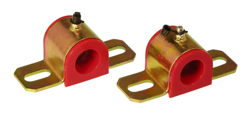 Prothane 19-1177, Universal Greasable Sway Bar Bushings - 1in - Type B Bracket - Red