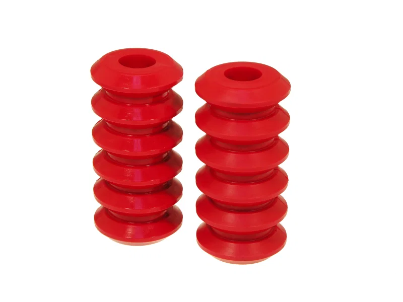 Prothane 19-1704, Universal Coil Spring Inserts - 7.5in High - Red