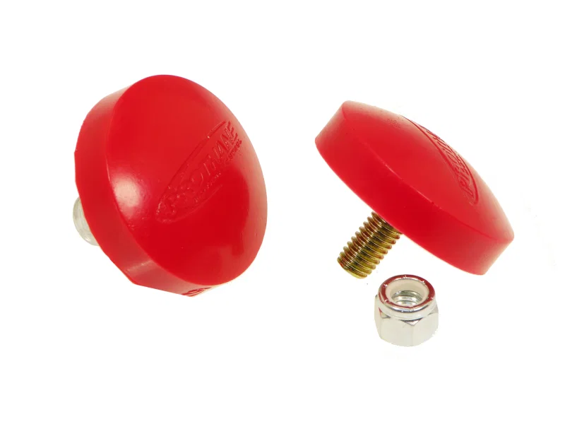 Prothane 19-1316, Universal Bump Stop 11/16X2 Button - Red
