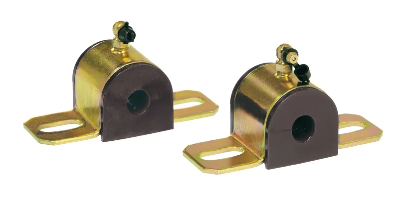 Prothane 19-1202-BL, Universal 90 Deg Greasable Sway Bar Bushings - 9/16in - Type B Bracket - Black