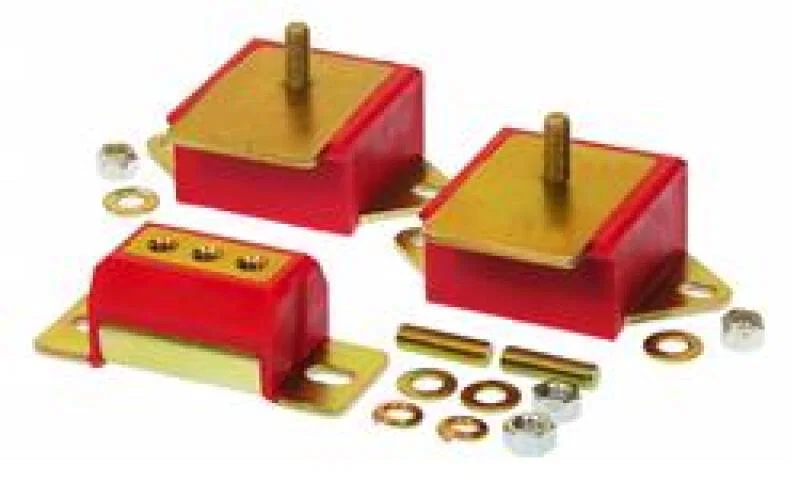Prothane 1-1904, Jeep Motor & Trans Mount Kit - Red