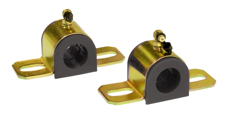 Prothane 19-1214-BL, Universal 90 Deg Greasable Sway Bar Bushings - 26MM - Type B Bracket - Black
