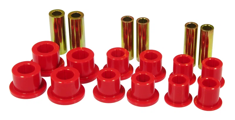 Prothane 6-1025, 99-04 Ford F250/350 SD 2/4wd Front Leaf Spring Bushings - Red