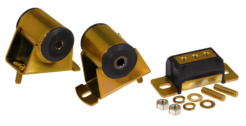 Prothane 1-1906-BL, Jeep Motor & Trans Mount Kit - Black