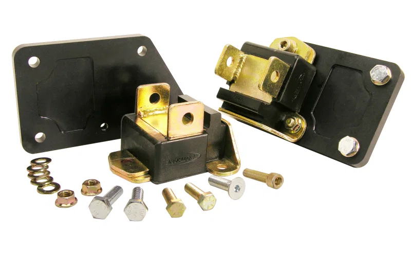 Prothane 7-520-BL, Chevy LS1 Motor Mount Adapter Kit - Type B - Black