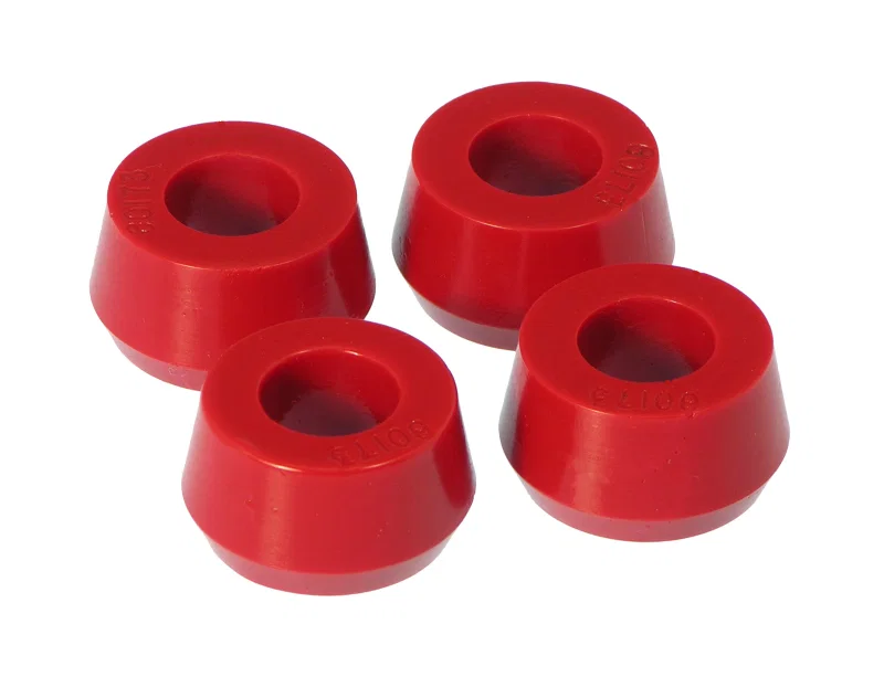 Prothane 19-917, Universal Shock Bushings - Large Hourglass - 11/16 ID - Red