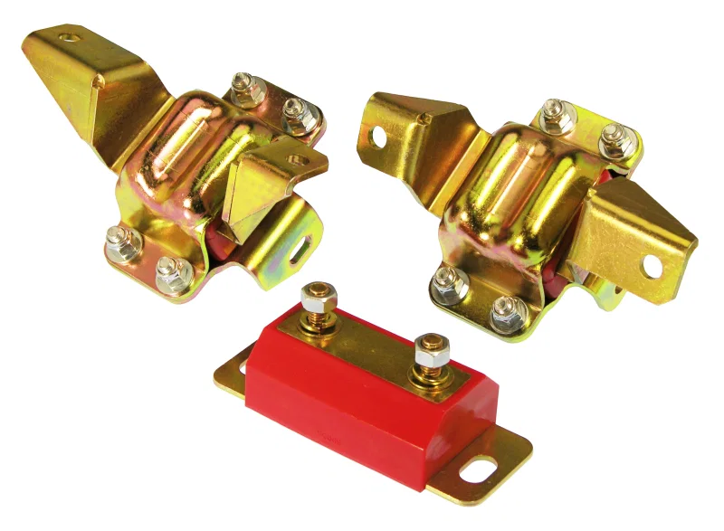 Prothane 6-1904, Ford Motor & Trans Mount Kit - Red