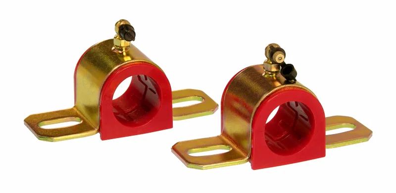 Prothane 19-1219, Universal 90 Deg Greasable Sway Bar Bushings - 31MM - Type B Bracket - Red