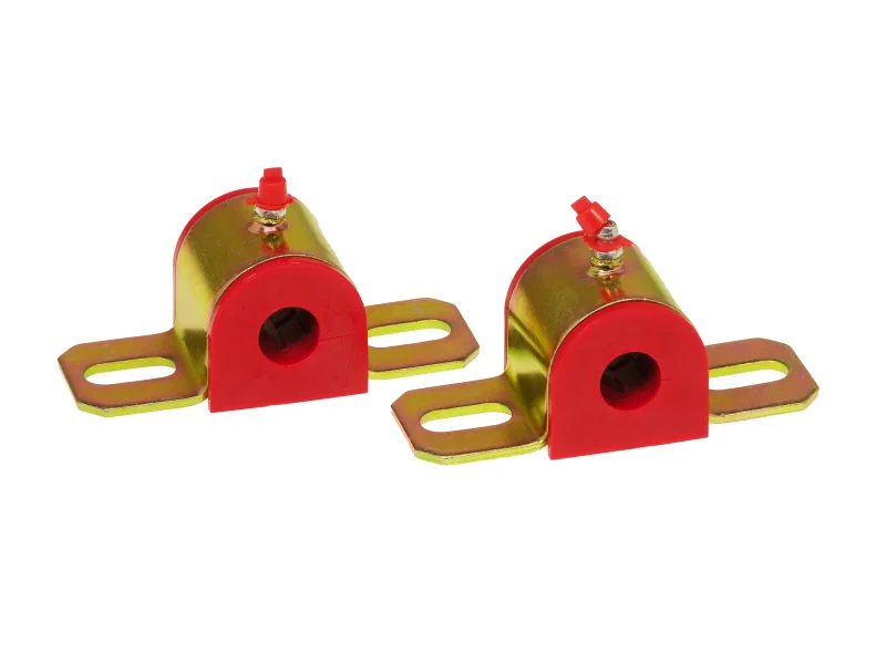 Prothane 19-1172, Universal Greasable Sway Bar Bushings - 11/16in - Type B Bracket - Red