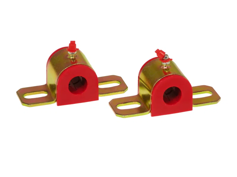 Prothane 19-1174, Universal Greasable Sway Bar Bushings - 13/16in - Type B Bracket - Red