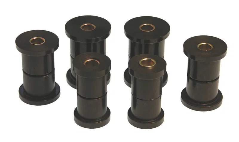 Prothane 7-1004-BL, 81-87 GM Rear Spring & Shackle Bushings (w/ 1 3/8in Bushings) - Black