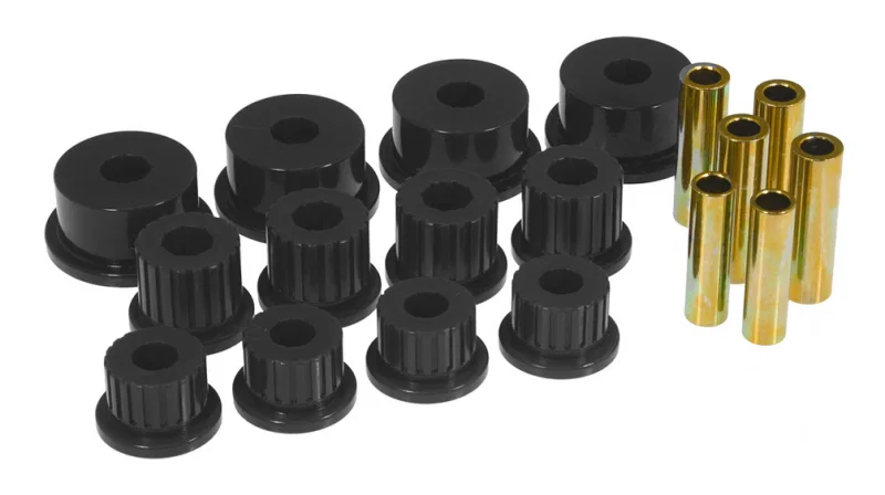 Prothane 4-1008-BL, 94-01 Dodge Ram 2/4wd Rear Spring & Shackle Bushings - Black