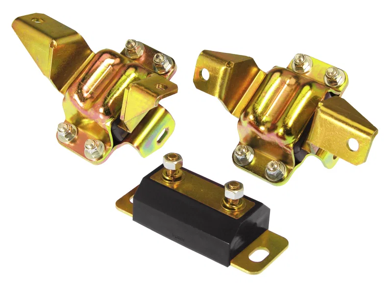 Prothane 6-1904-BL, Ford Motor & Trans Mount Kit - Black