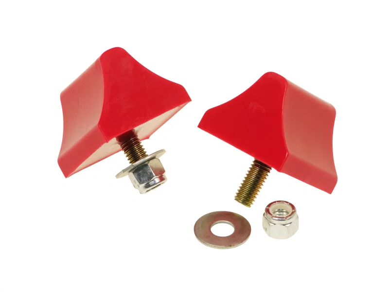 Prothane 19-1303, Universal Bump Stop 1-3/8 X 2 X 2-1/4 Wedge - Red