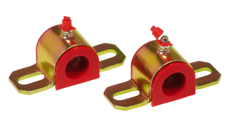 Prothane 19-1164, Universal Greasable Sway Bar Bushings - 21MM - Type A Bracket - Red