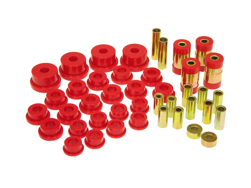 Prothane 13-301, 95-99 Mitsubishi Eclipse Rear Upper/Lower Control Arm Bushings - Red