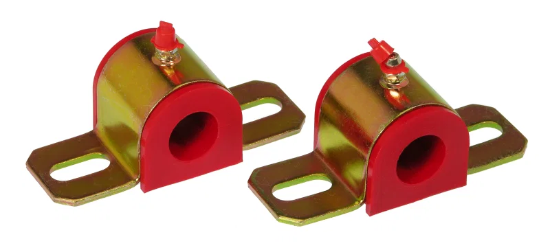 Prothane 19-1175, Universal Greasable Sway Bar Bushings - 7/8in - Type B Bracket - Red