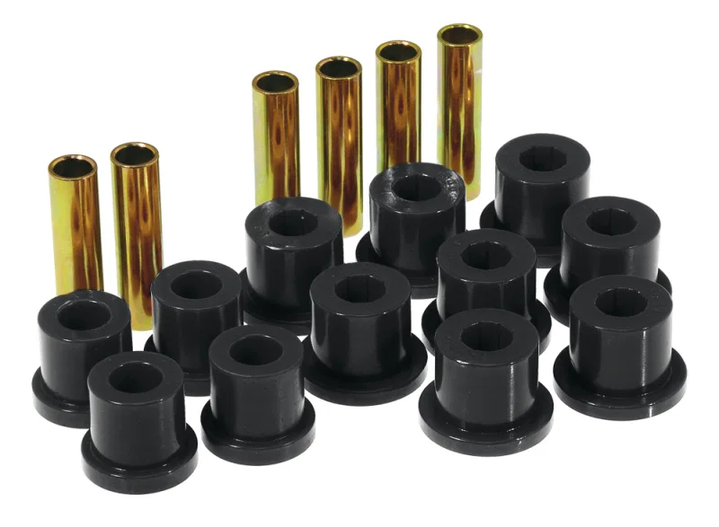 Prothane 7-1002-BL, 81-87 GM Rear Spring & Shackle Bushings (w/ 1 3/8in Bushings) - Black