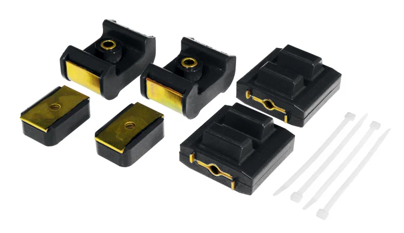 Prothane 7-1904-BL, GM Motor & Trans Mount Kit - Black for Chevrolet