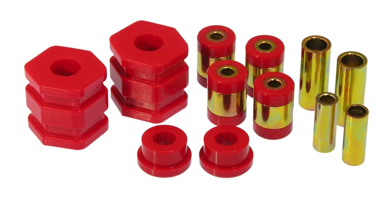 Prothane 8-218, 96-00 Honda Civic Front Upper/Lower Control Arm Bushings - Red