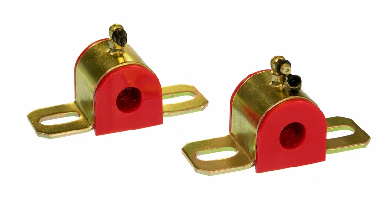 Prothane 19-1204, Universal 90 Deg Greasable Sway Bar Bushings - 11/16in - Type B Bracket - Red