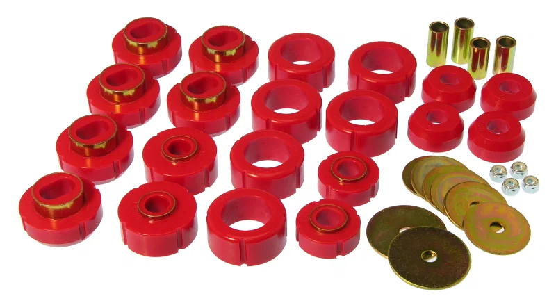Prothane 7-110, 81-91 Chevy K10 Blazer Body Mount Kit - Red