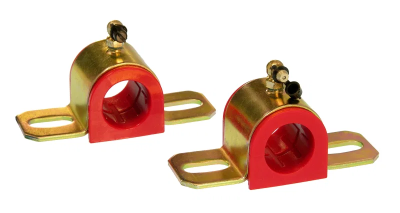 Prothane 19-1210, Universal 90 Deg Greasable Sway Bar Bushings - 1 1/8in - Type B Bracket - Red