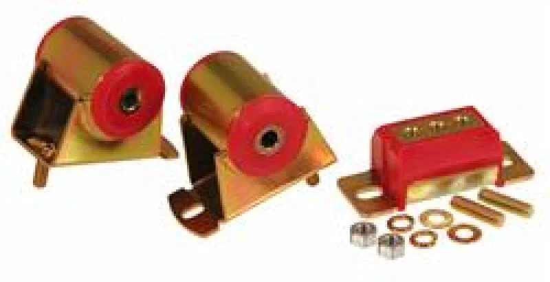 Prothane 1-1906, Jeep Motor & Trans Mount Kit - Red