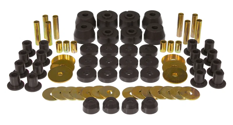 Prothane 4-2017-BL, 72-93 Dodge Ramcharger 4wd Total Kit - Black