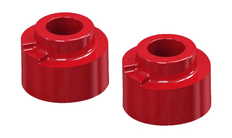 Prothane 6-1712, 05-09 Ford F250 SD 4wd Front Coil Spring 2.5in Lift Spacer - Red