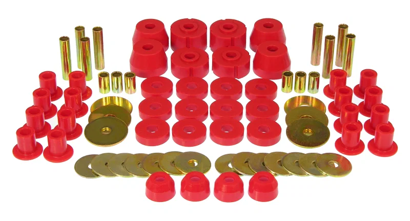 Prothane 4-2017, 72-93 Dodge Ramcharger 4wd Total Kit - Red