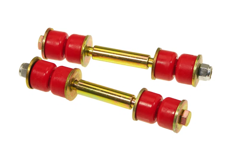 Prothane 19-404, Universal End Link Set - 3 3/4in Mounting Length - Red
