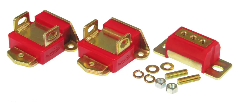 Prothane 7-1901, GM Motor & Trans Mount Kit - Red