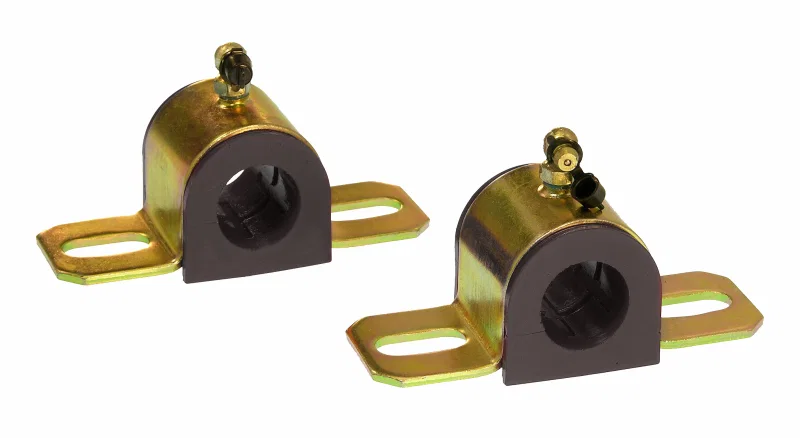 Prothane 19-1209-BL, Universal 90 Deg Greasable Sway Bar Bushings - 1in - Type B Bracket - Black