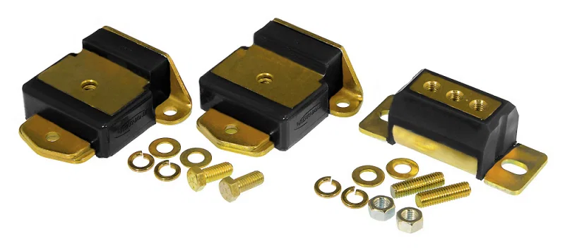 Prothane 7-1910-BL, GM Motor & Trans Mount Kit - Black