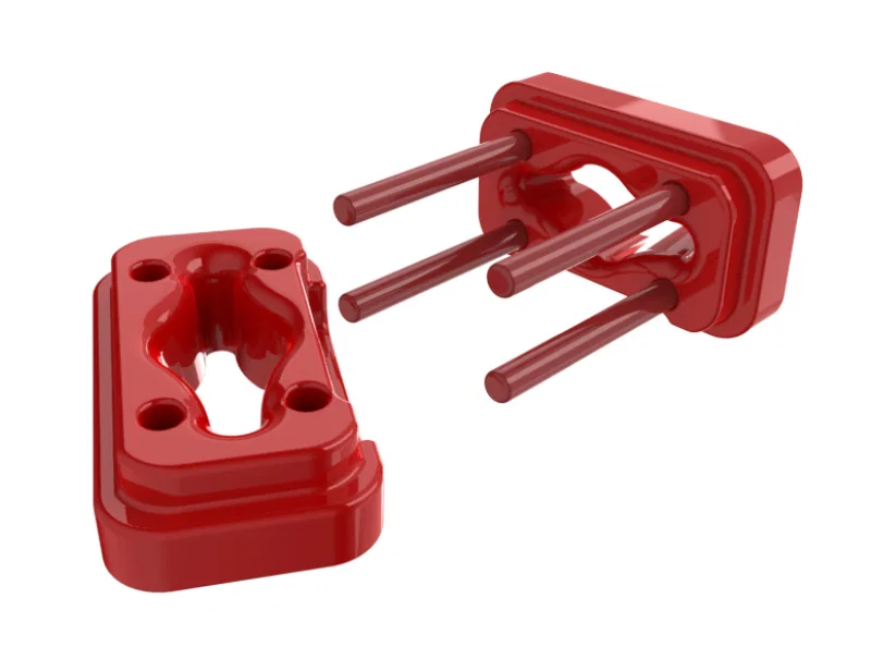 Prothane 4-508, Dodge Ram 5.9 Cummins Motor Mount Insert Kit - Red