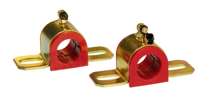 Prothane 19-1217, Universal 90 Deg Greasable Sway Bar Bushings - 29MM - Type B Bracket - Red