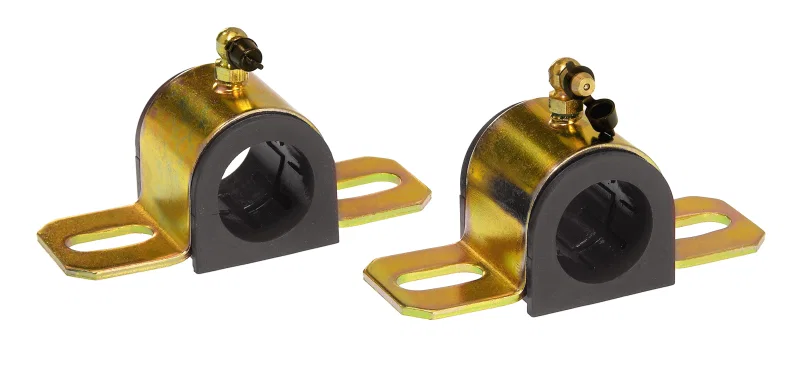 Prothane 19-1218-BL, Universal 90 Deg Greasable Sway Bar Bushings - 30MM - Type B Bracket - Black